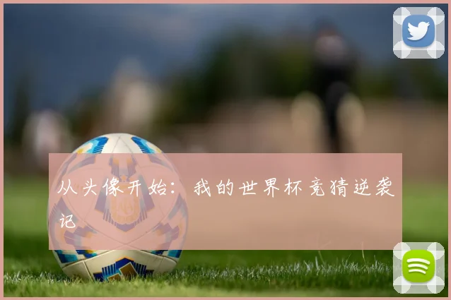 从头像开始:我的世界杯竞猜逆袭记